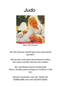 Judo SSV Scheuen(Neu)